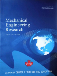 Image of MECHANICAL ENGINEERING RESEARCH