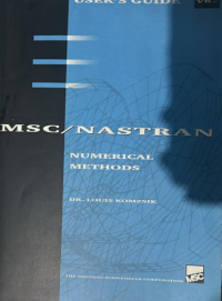 Image of MSC NASTRAN Numerical Methods Users Guide V67